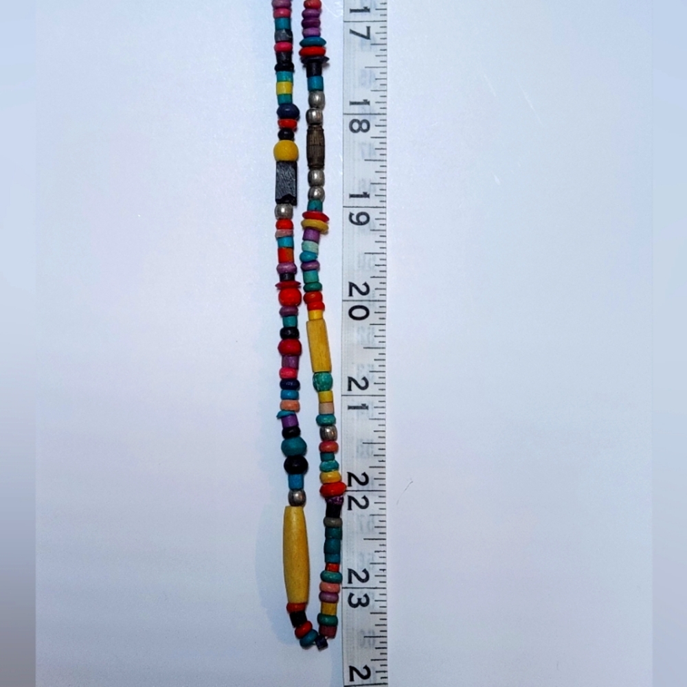 Colorful Ceramic Beaded Necklace - Picture 5 of 5